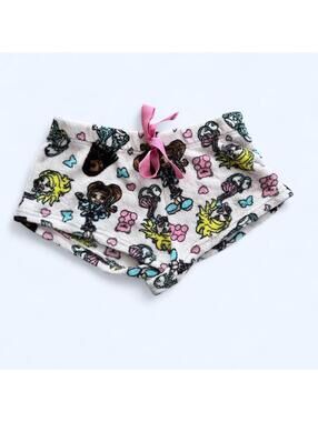 Y2K Bratz Graphic Pajama Shorts Cozy Lounge Fairycore Size Large